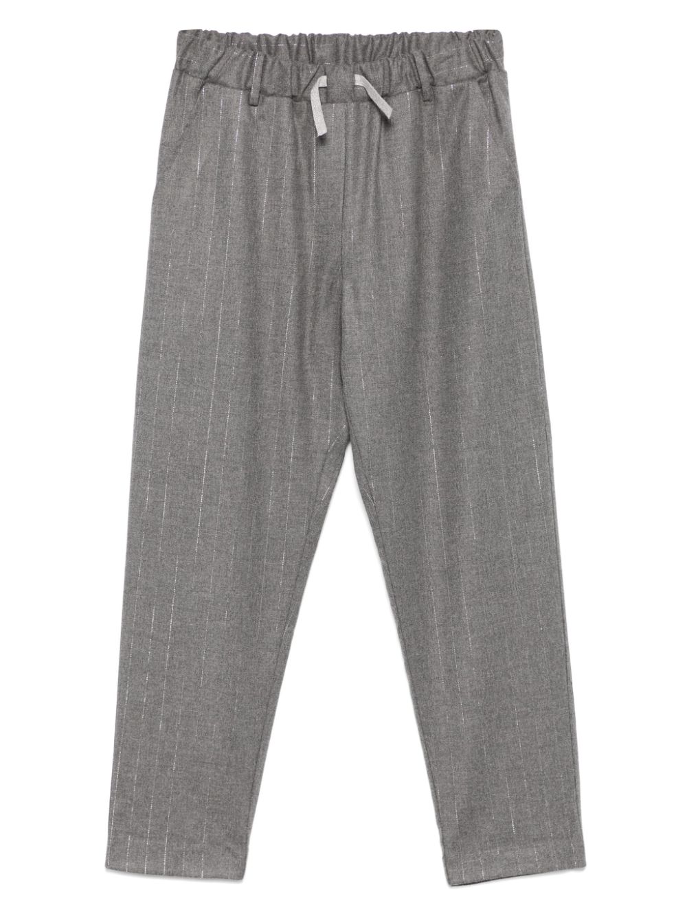 Pinstripe-pattern trousers - Grey