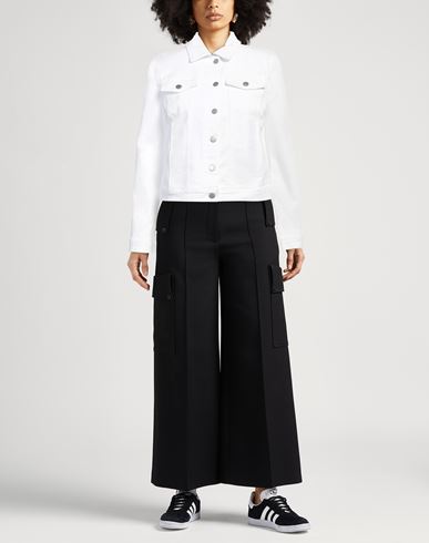 Caractère Woman Denim outerwear White Size 6 Cotton