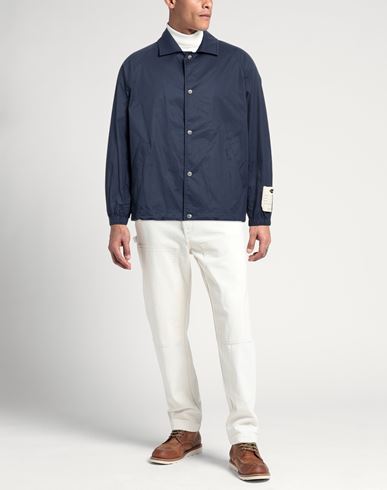 Man Jacket Midnight blue Size 40 Cotton