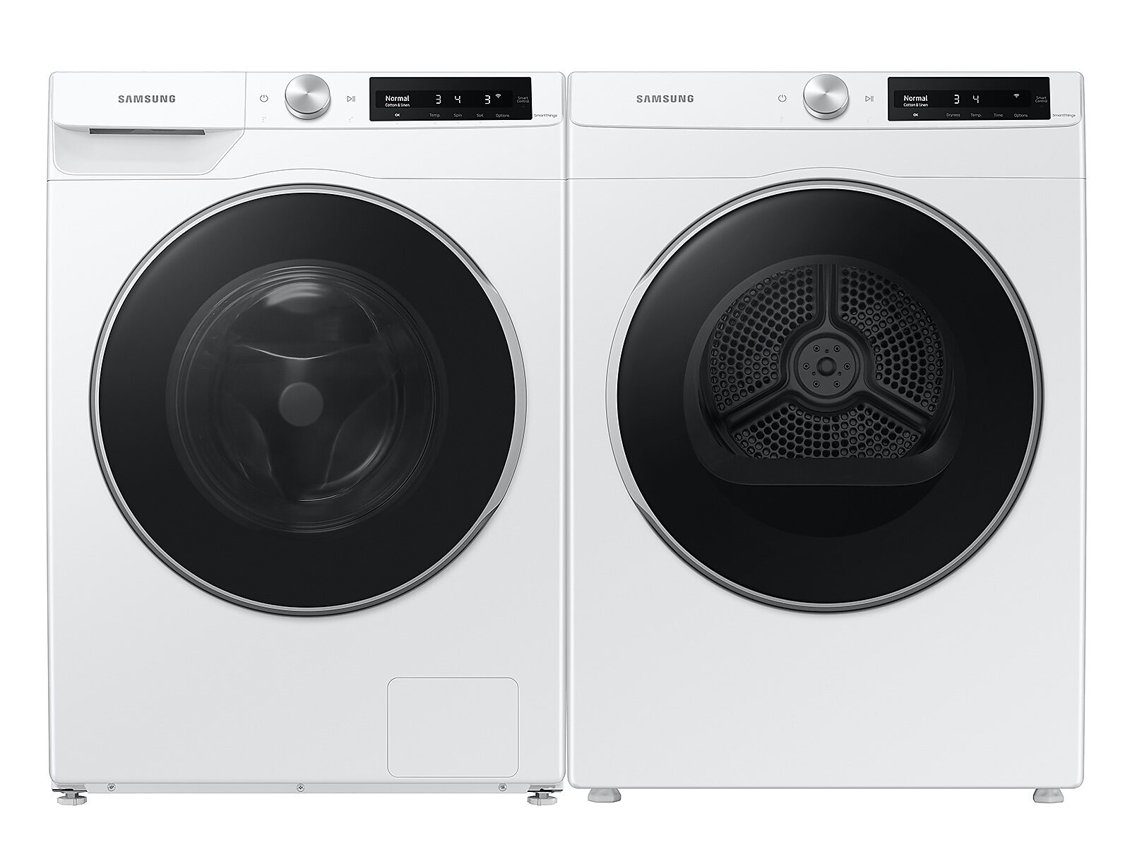 2.5 cu. ft. Compact Front Load Washer with AI Smart Dial and Super Speed Wash in White(WW25B6900AW/A2)