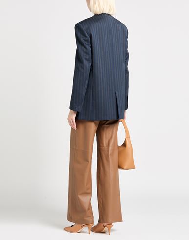 Woman Blazer Navy Size 6 Virgin Wool