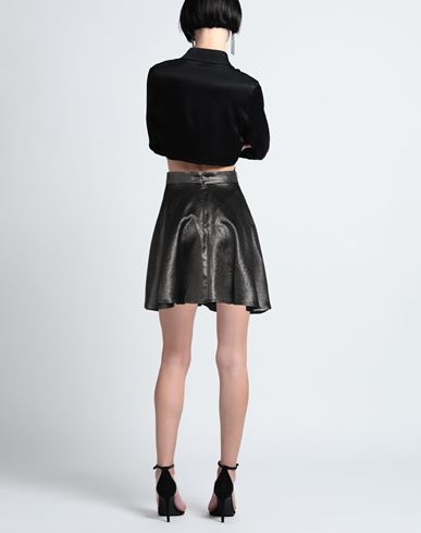 Woman Mini skirt Charcoal Size 0 Polyester, Acetate, Viscose, Textile fibers