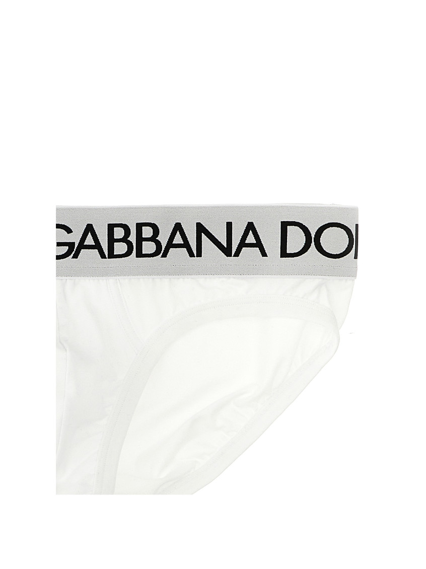White Bi-elastic Briefs