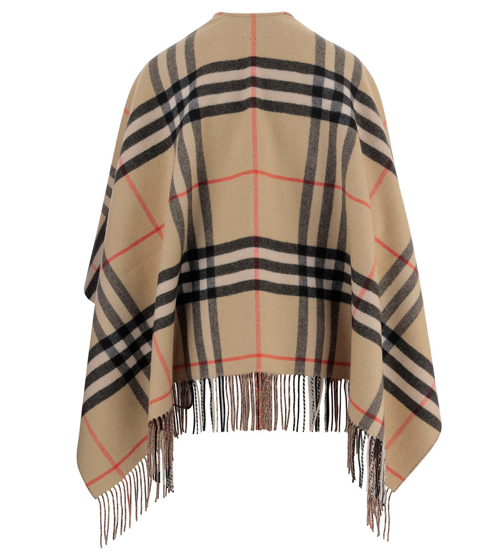 Brown Check Trench Coat