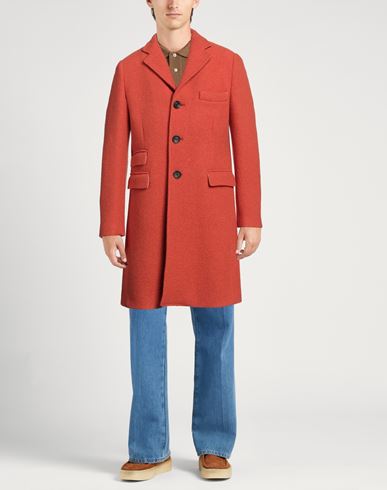 Man Coat Orange Size 38 Wool