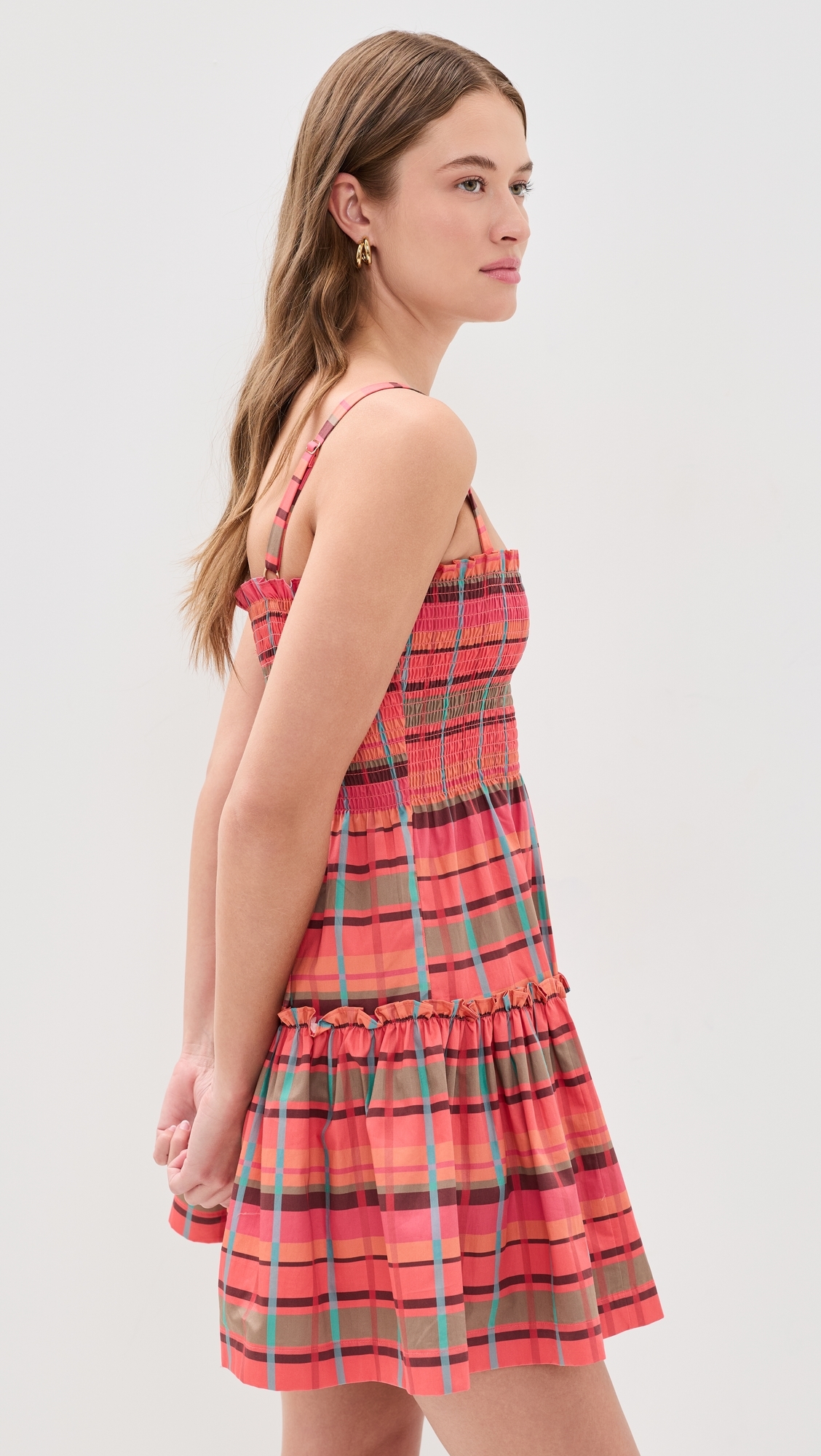 The Seraphina Mini Nap Dress Sunset Gingham