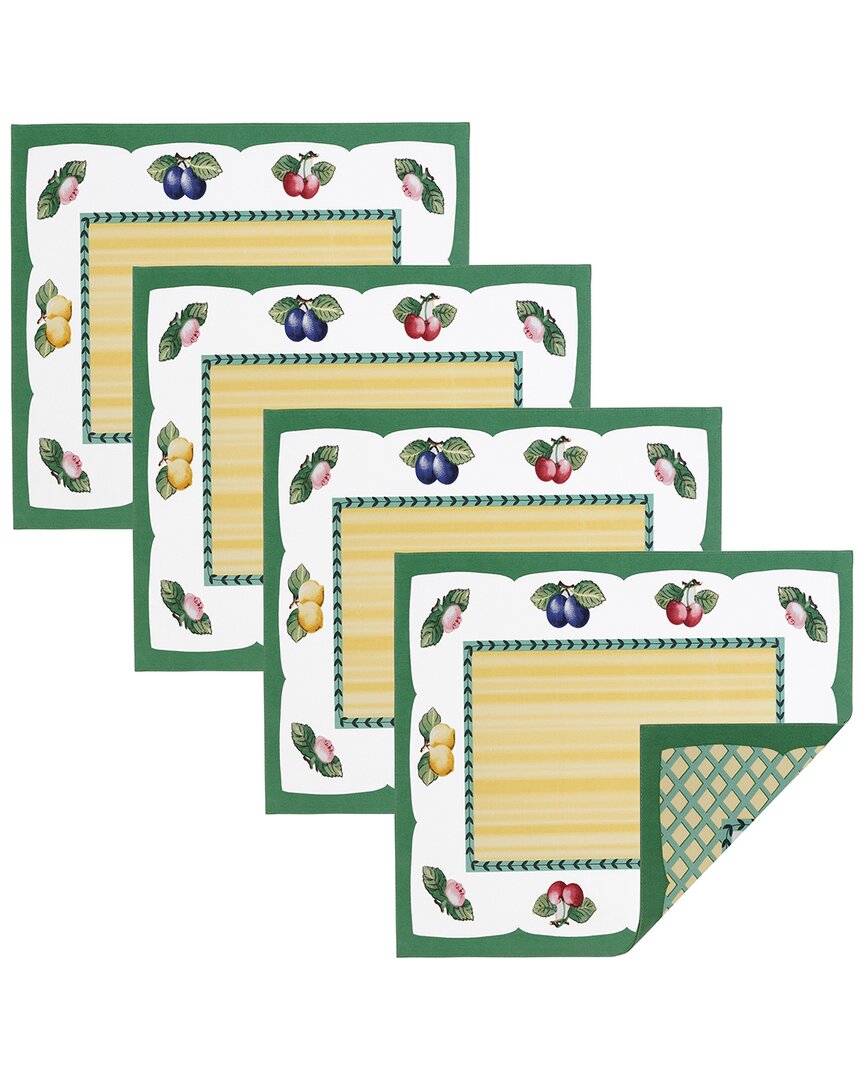 Set Of 4 French Garden Stain & Water Resistant Placemats