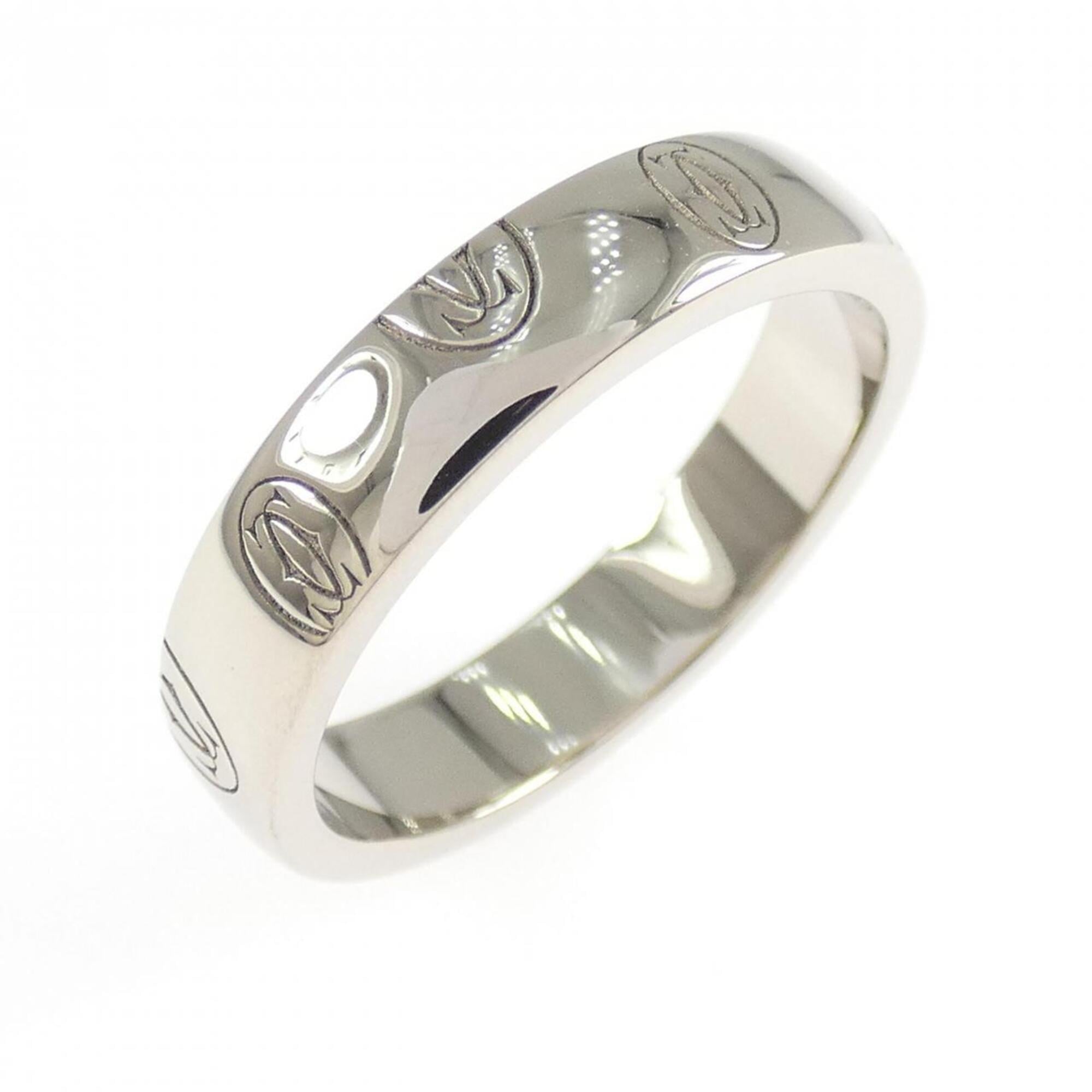 Cartier Happy Birthday White Gold 18K Band Ring Pre-Owned