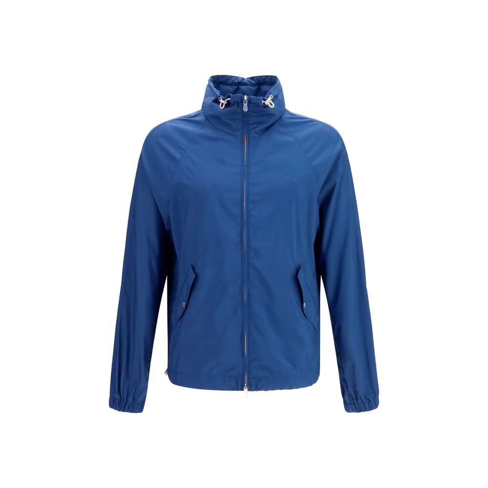 Lightweight Polyester Shell Jacket — Blue