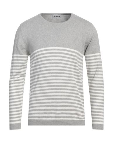 Man Sweater Light grey Size S Cotton