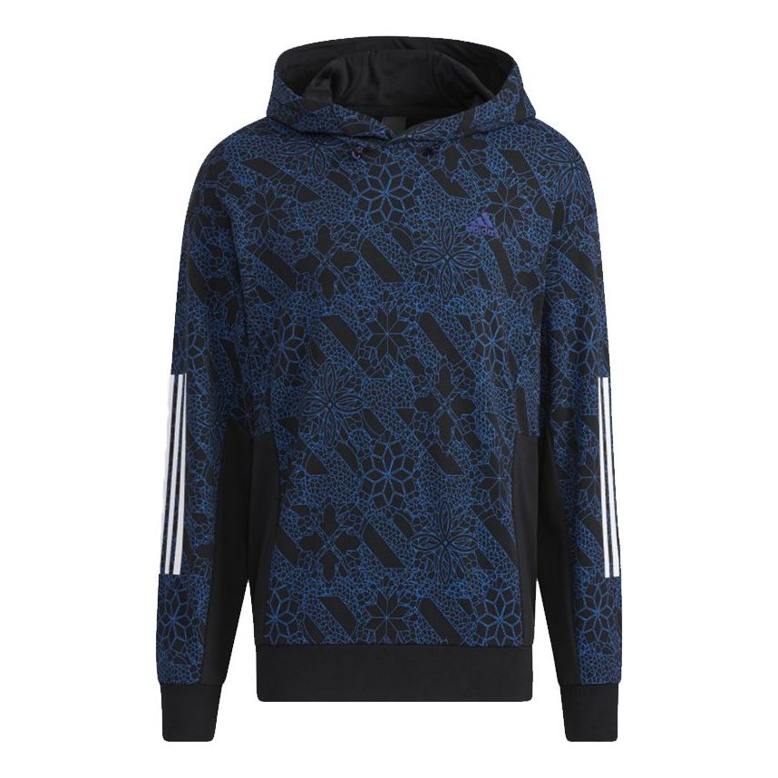 Men's Full Print Sports Pullover Navy Blue