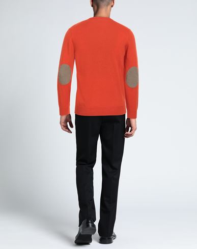 Man Sweater Orange Size 36 Wool