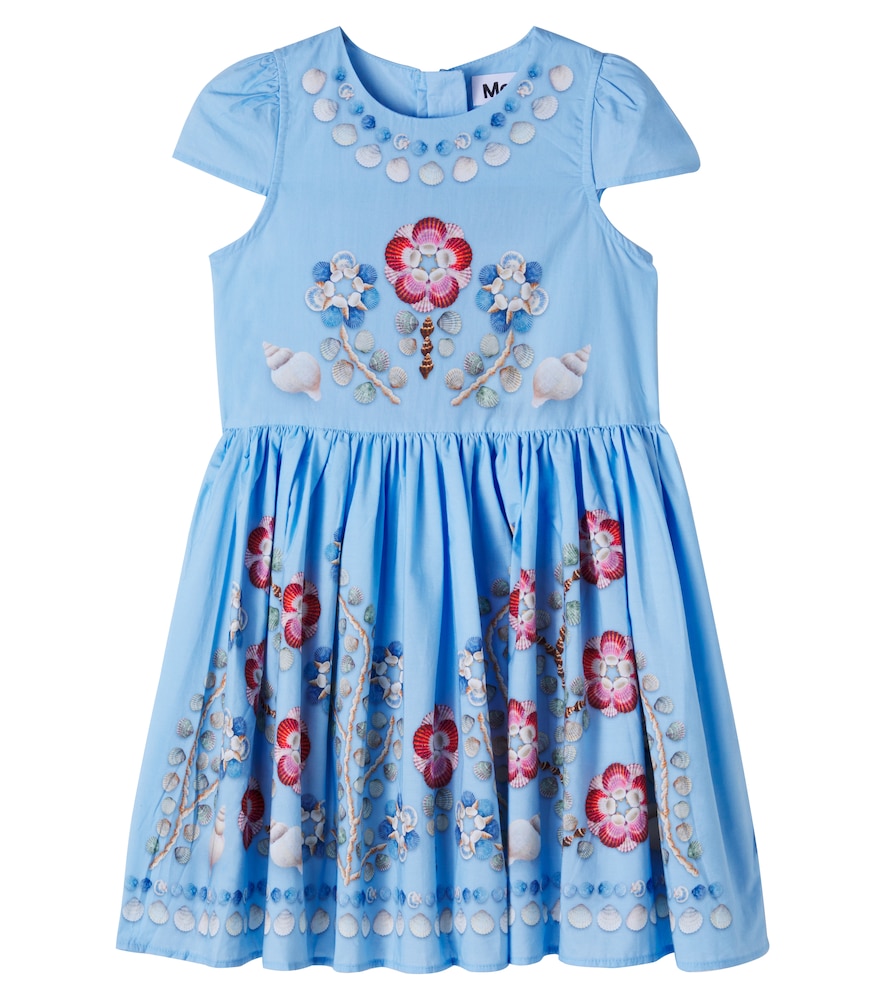 Carol printed cotton poplin dress