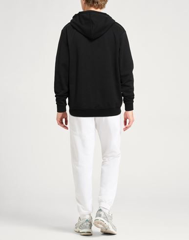 Man Sweatshirt Black Size L Cotton, Polyester