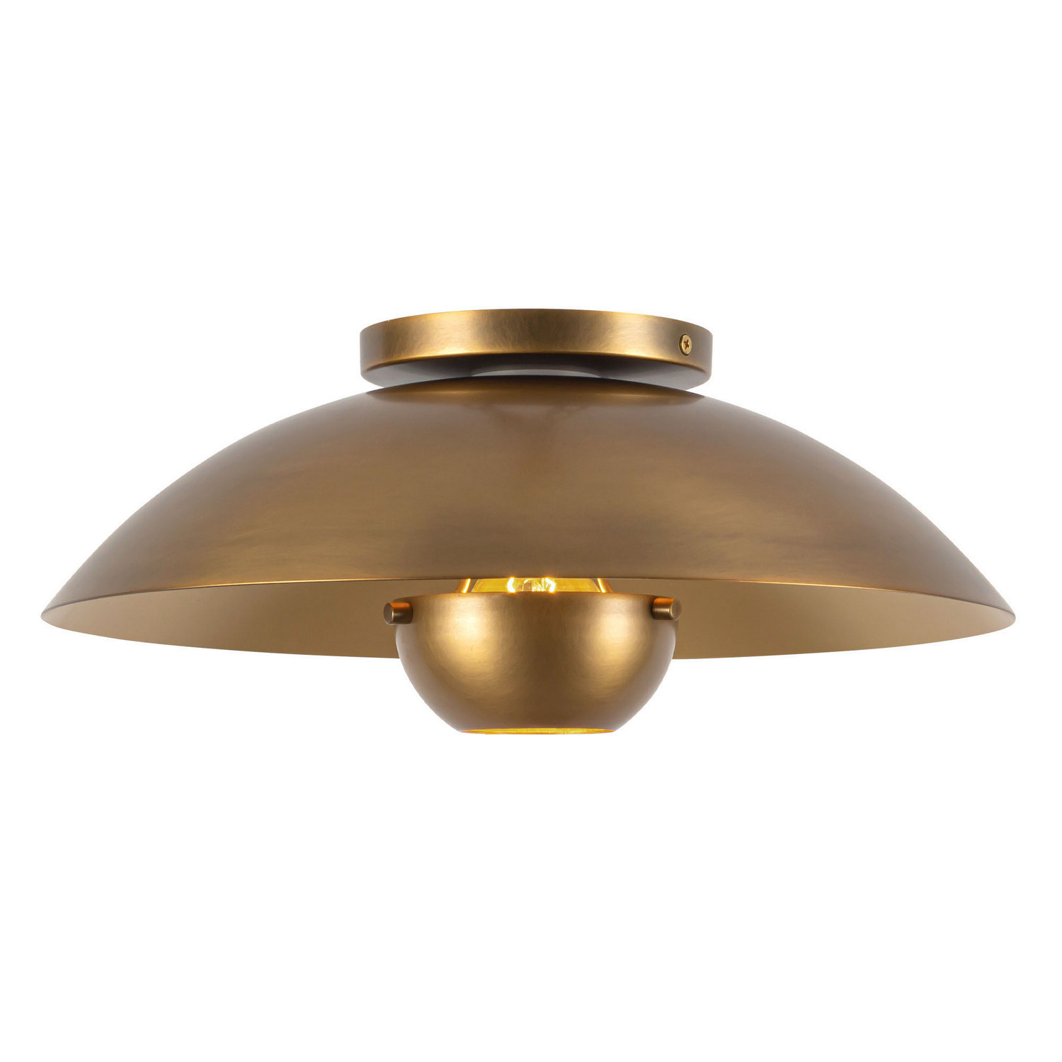 Vintage Brass Semi-Flush Mount from the Umbra Collection