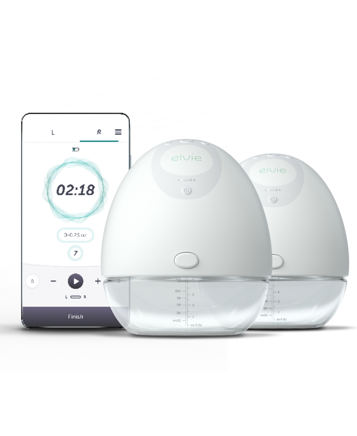 Baby Wearable Pump - Double Electric Breast Pump - White