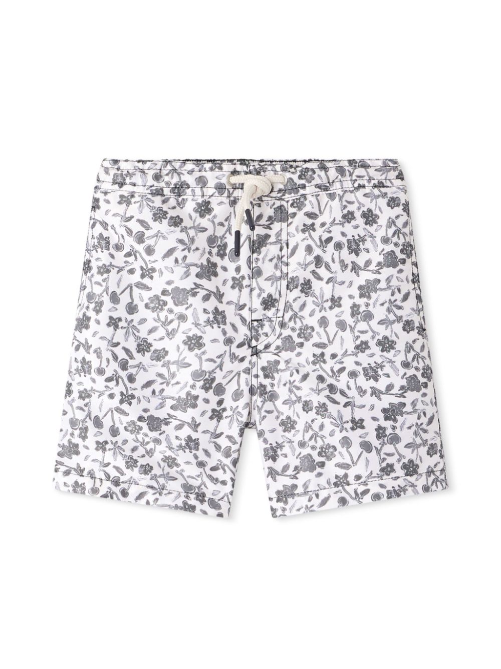 Ariel floral-print swim shorts - White