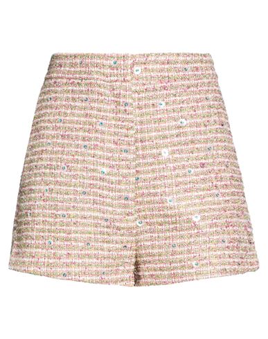 Woman Shorts & Bermuda Shorts Fuchsia Size 10 Viscose, Silk