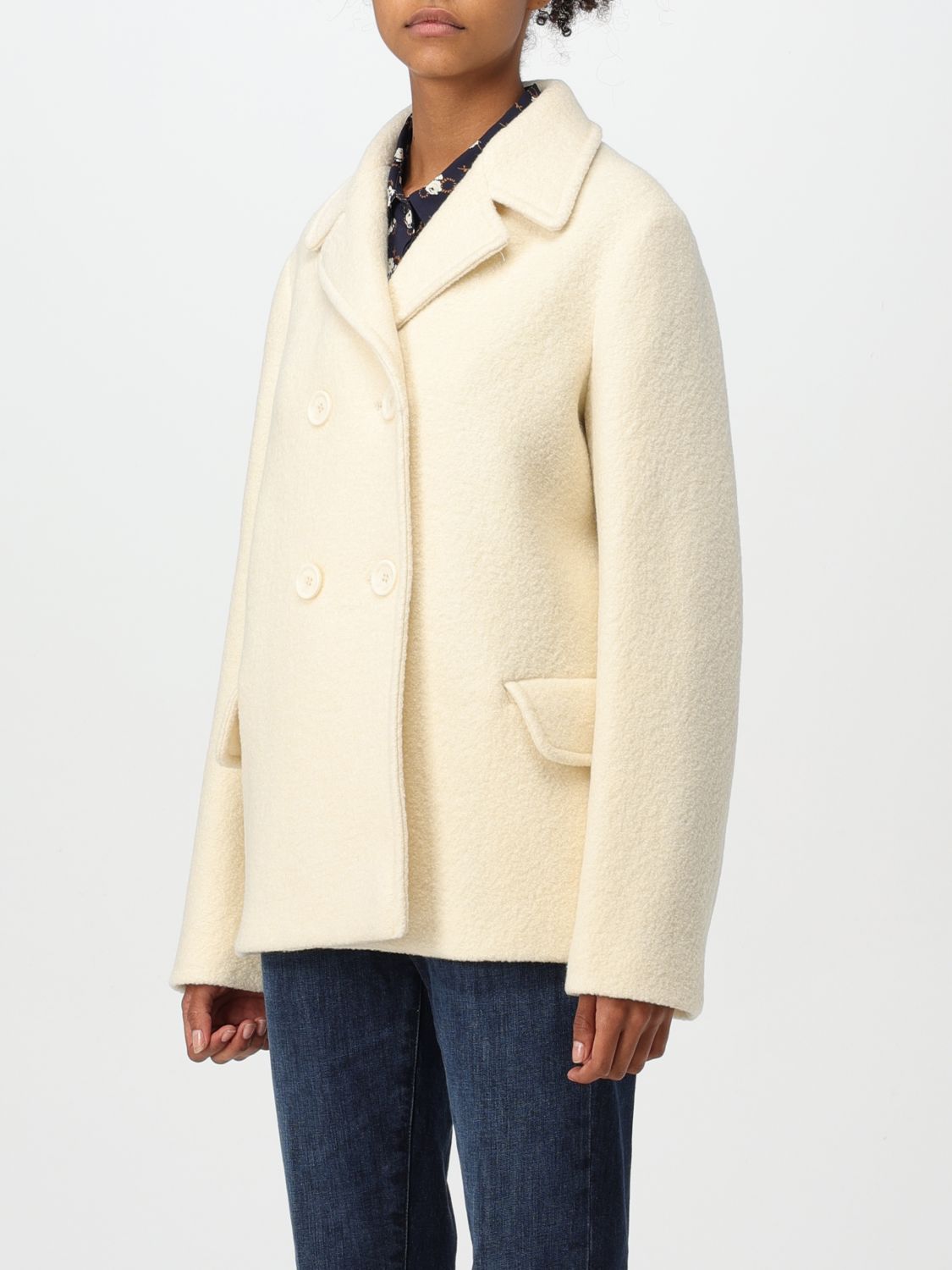 Bouclé jacket - White