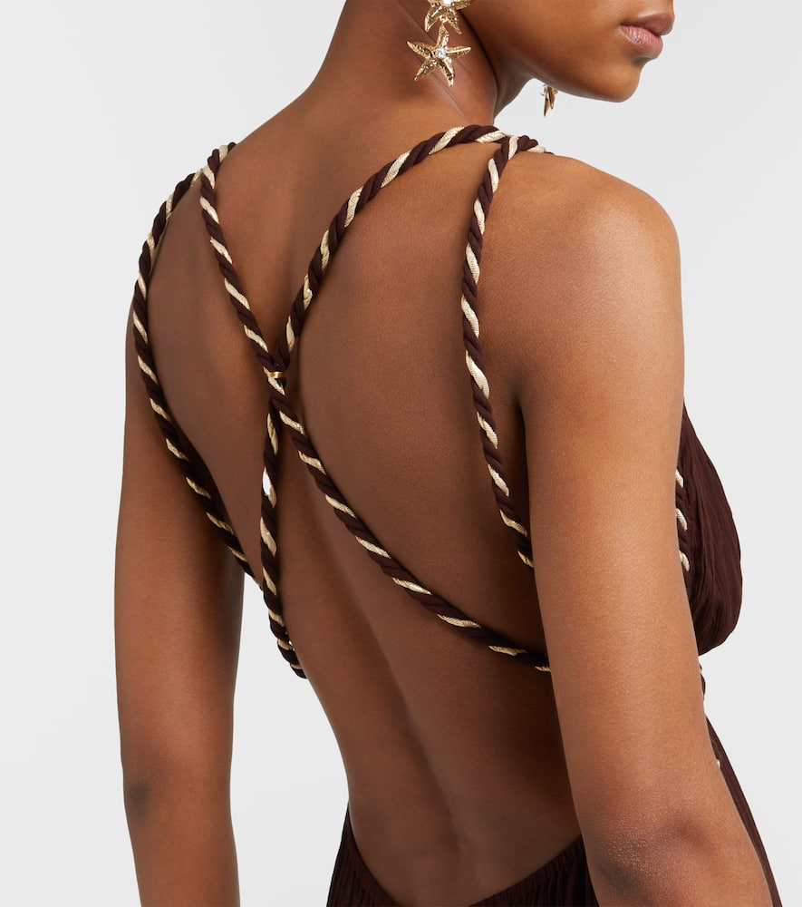 Collette open-back maxi dress