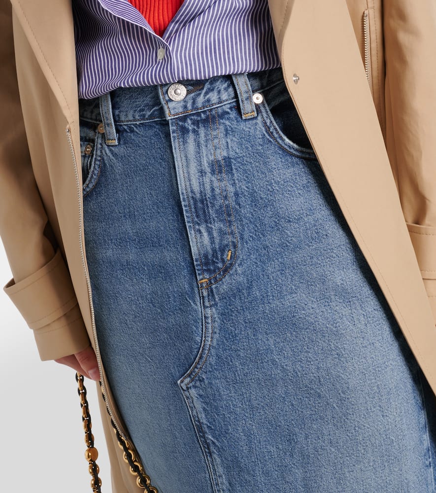 Citizens of Humanity Circolo Reworked denim maxi skirt