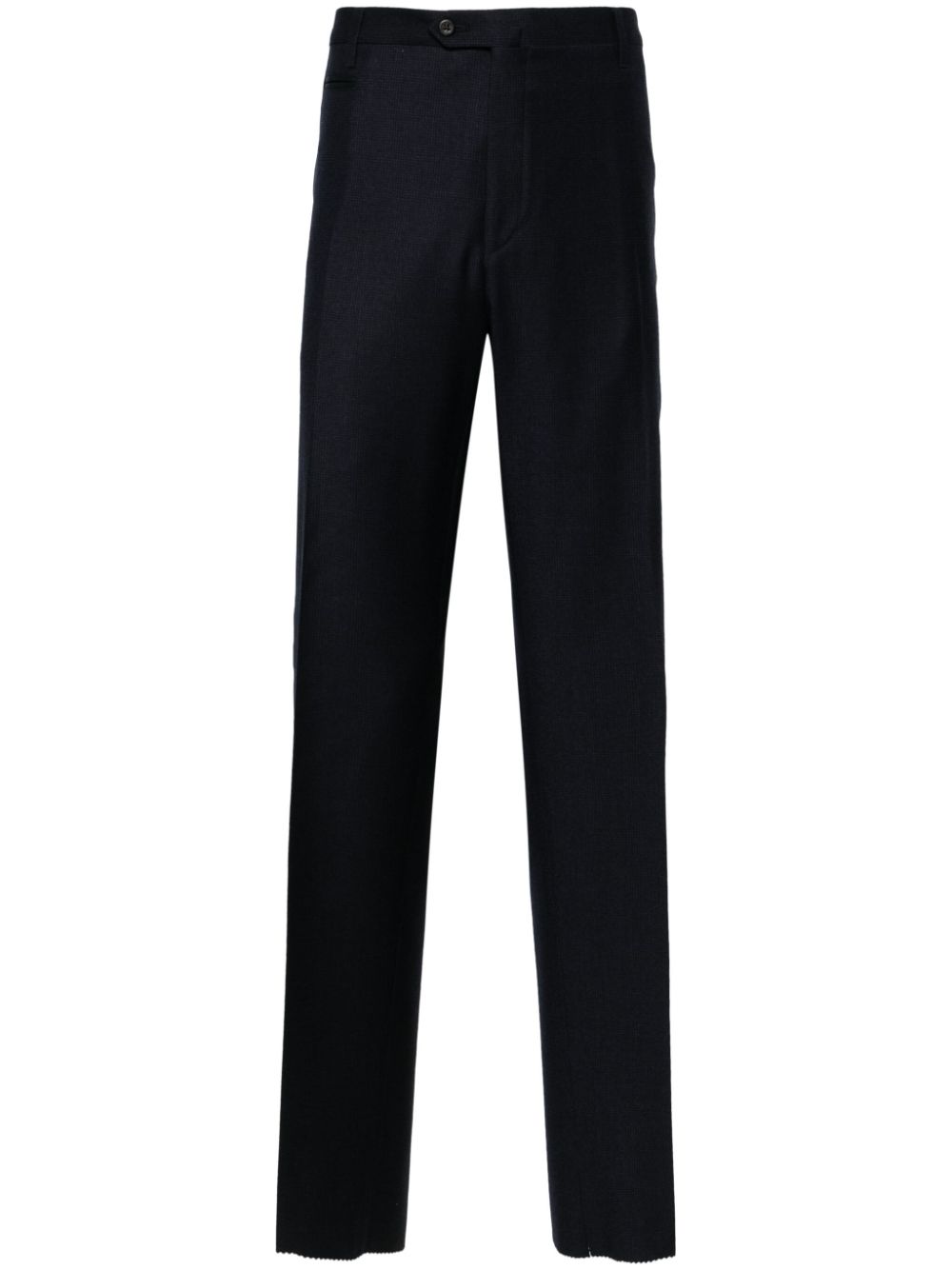 Mid-rise tailored trousers - Blue