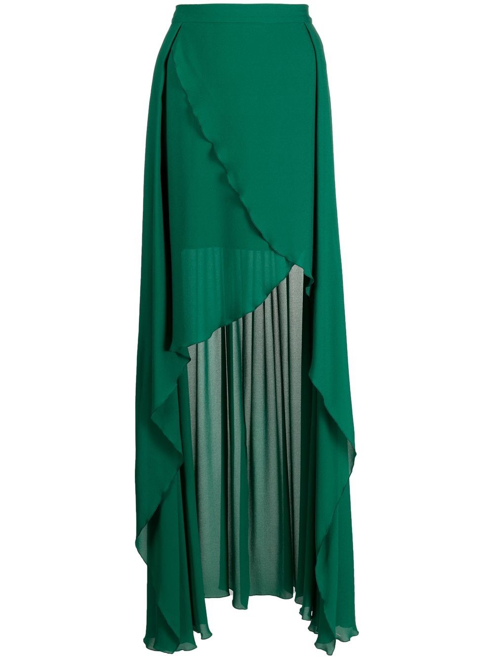 High-low fly away skirt - Green