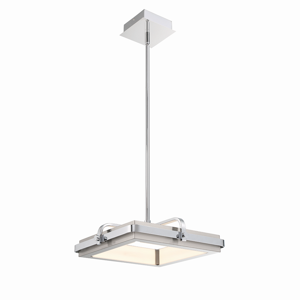 Chrome And Nickel LED Pendant from the Annilo Collection