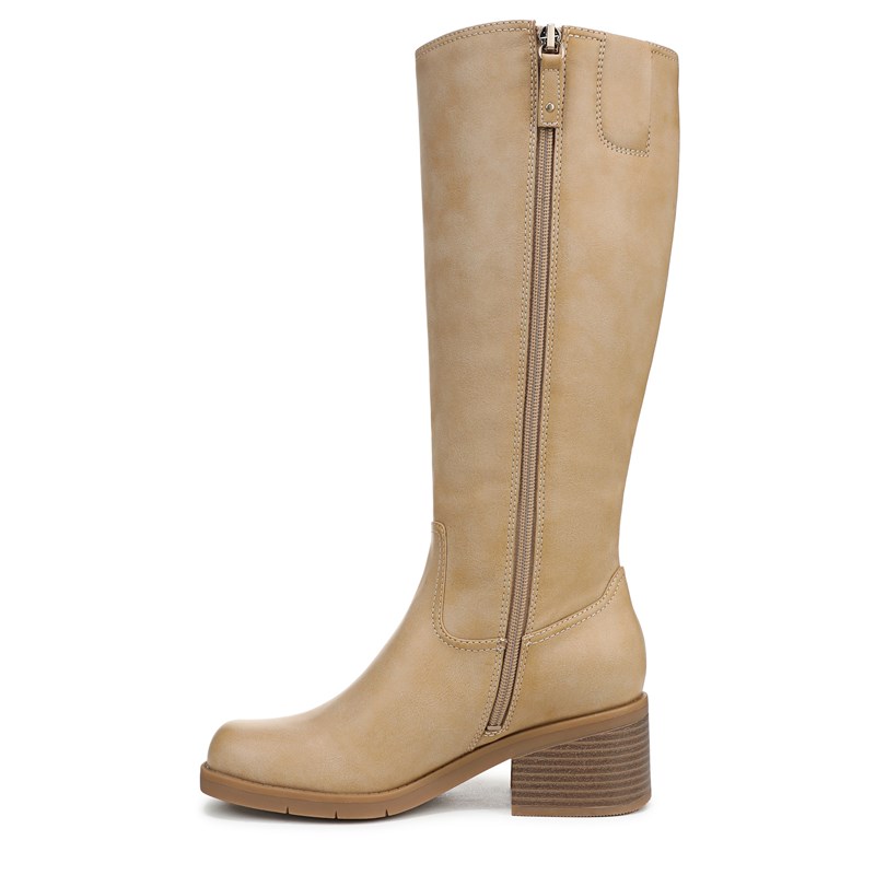 Women's Joplin Tall Wide Calf Boots (Warm Tan Faux Leather)