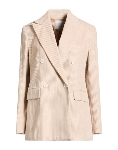 Woman Blazer Beige Size 0 Cotton