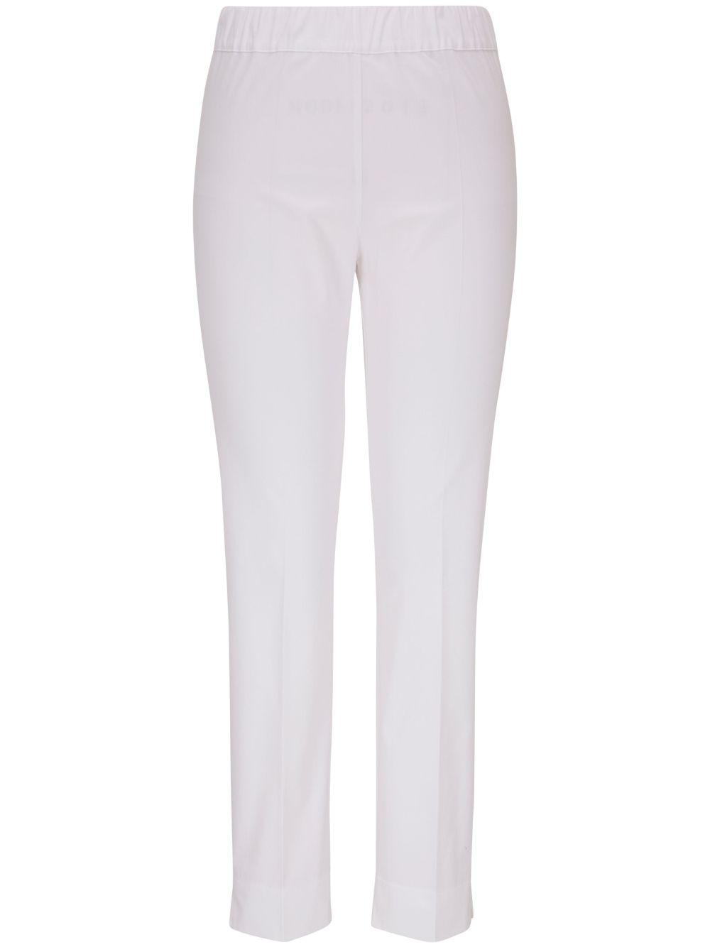 Tailored-cut slim-fit trousers - White
