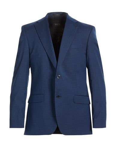 Man Blazer Navy Size 42 Polyester, Viscose, Elastane