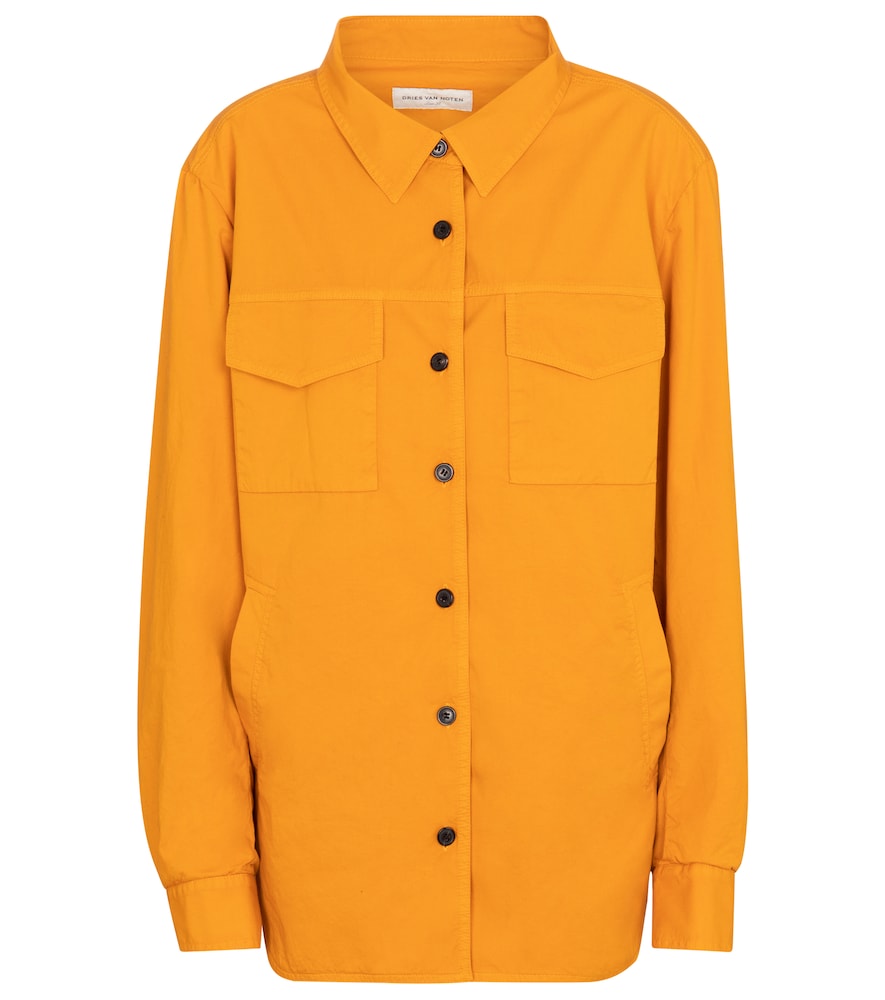 Cotton shirt jacket