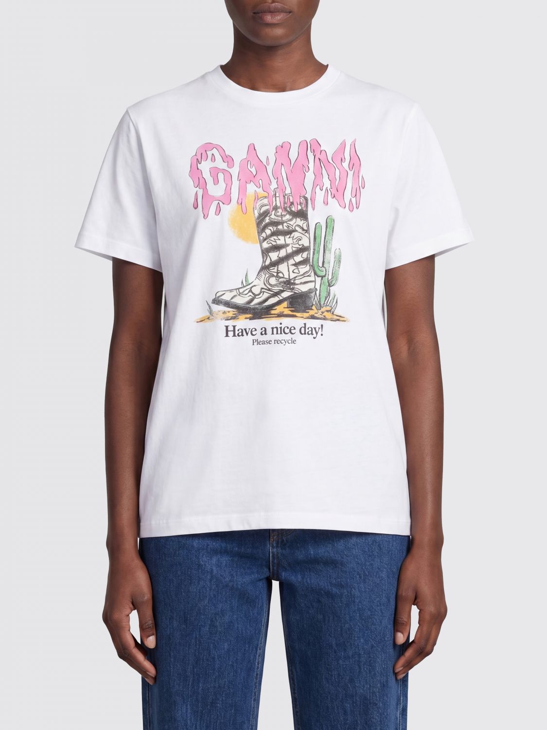 T-Shirt Woman color White