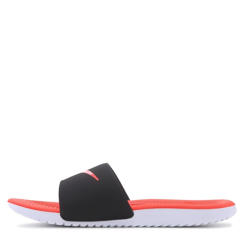 Kids' Kawa Slide Sandal Little/Big Kid Sandals (Black/Crimson Red)