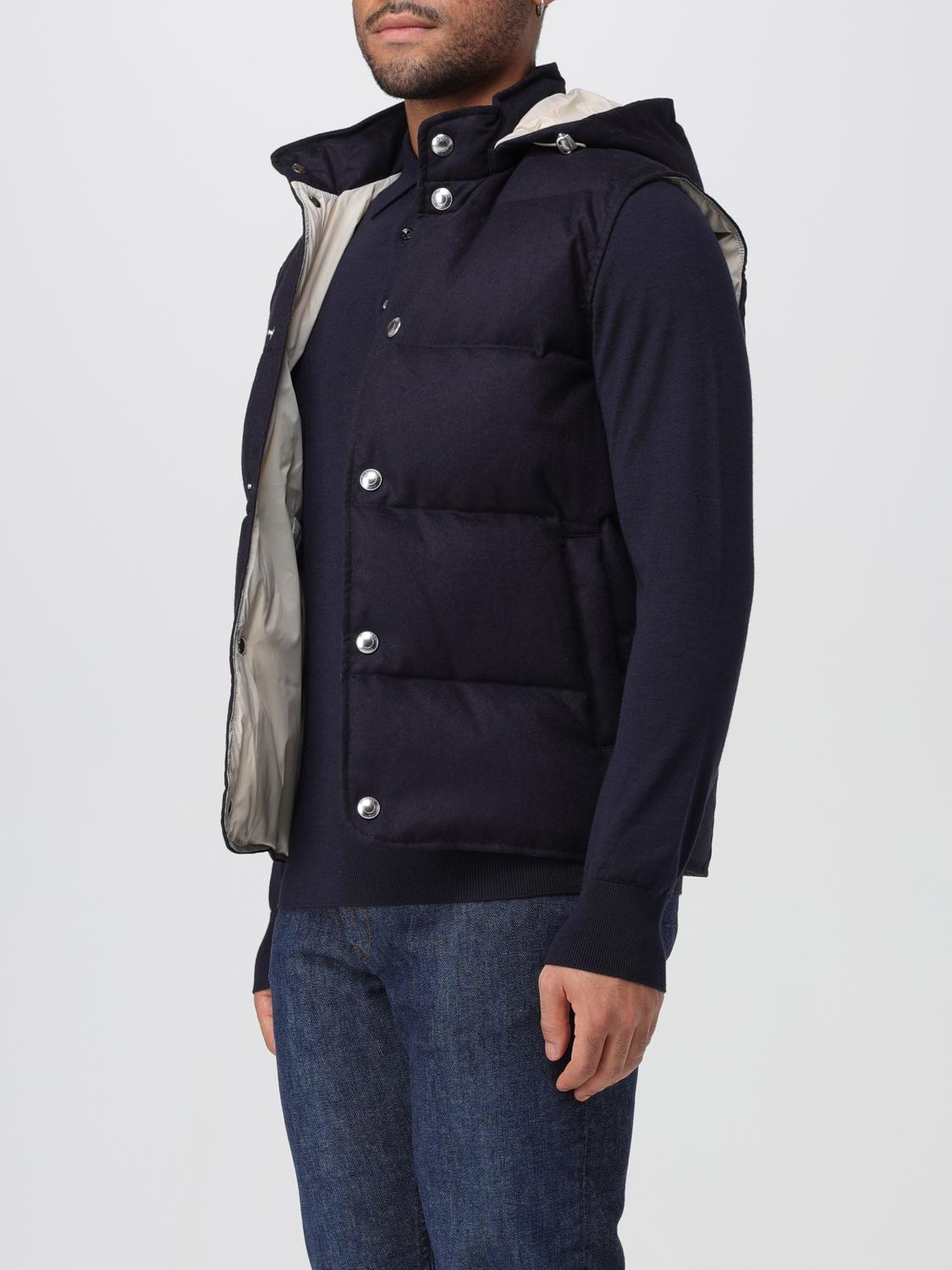 Coat Men color Blue