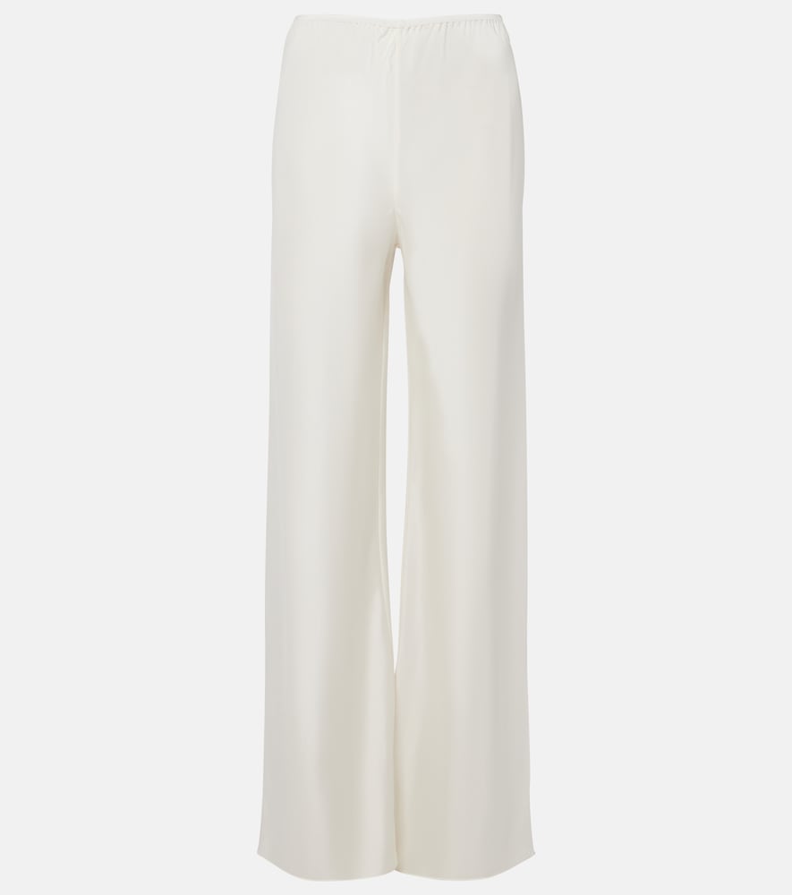 Cove silk-blend straight pants