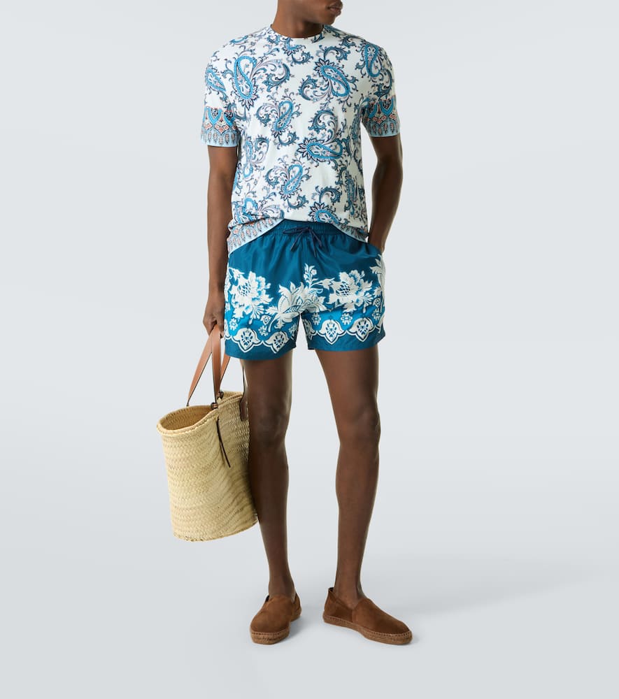 Paisley cotton T-shirt