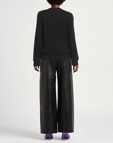 Woman Sweatshirt Black Size M Cotton