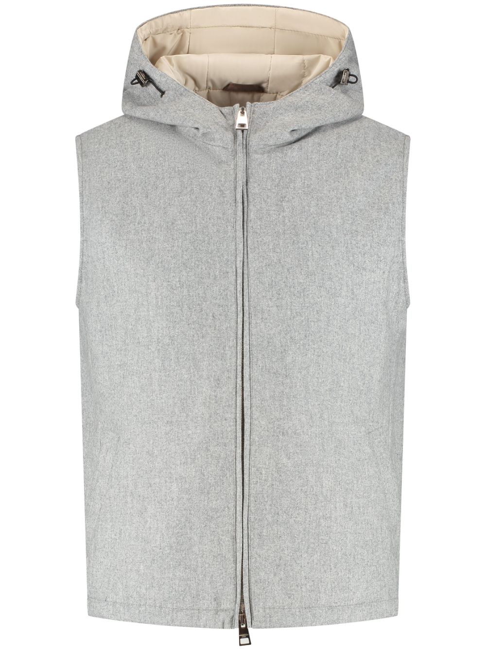 Hooded vest - Grey