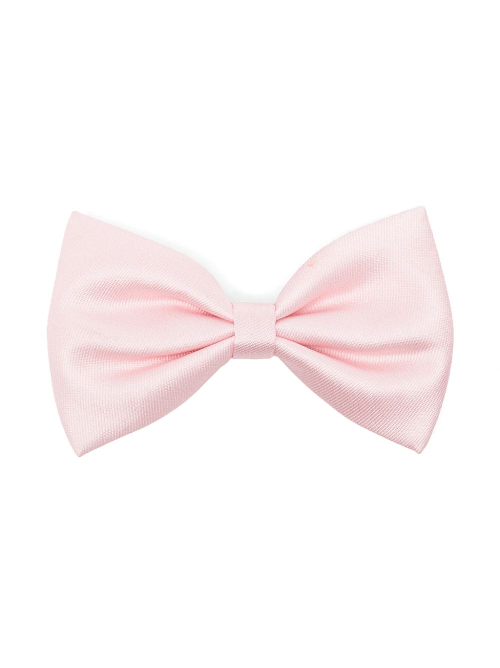 Satin bow hair clip - Pink