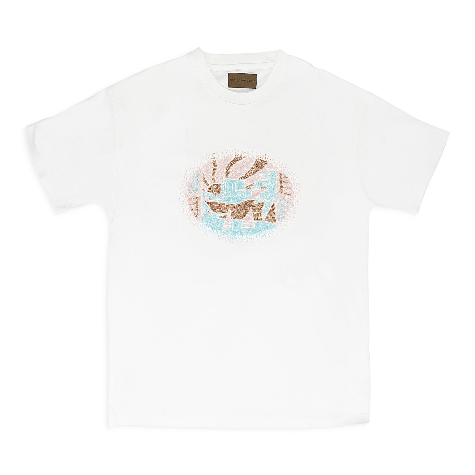 WHITE BEADED NILE RIVER T-SHIRT