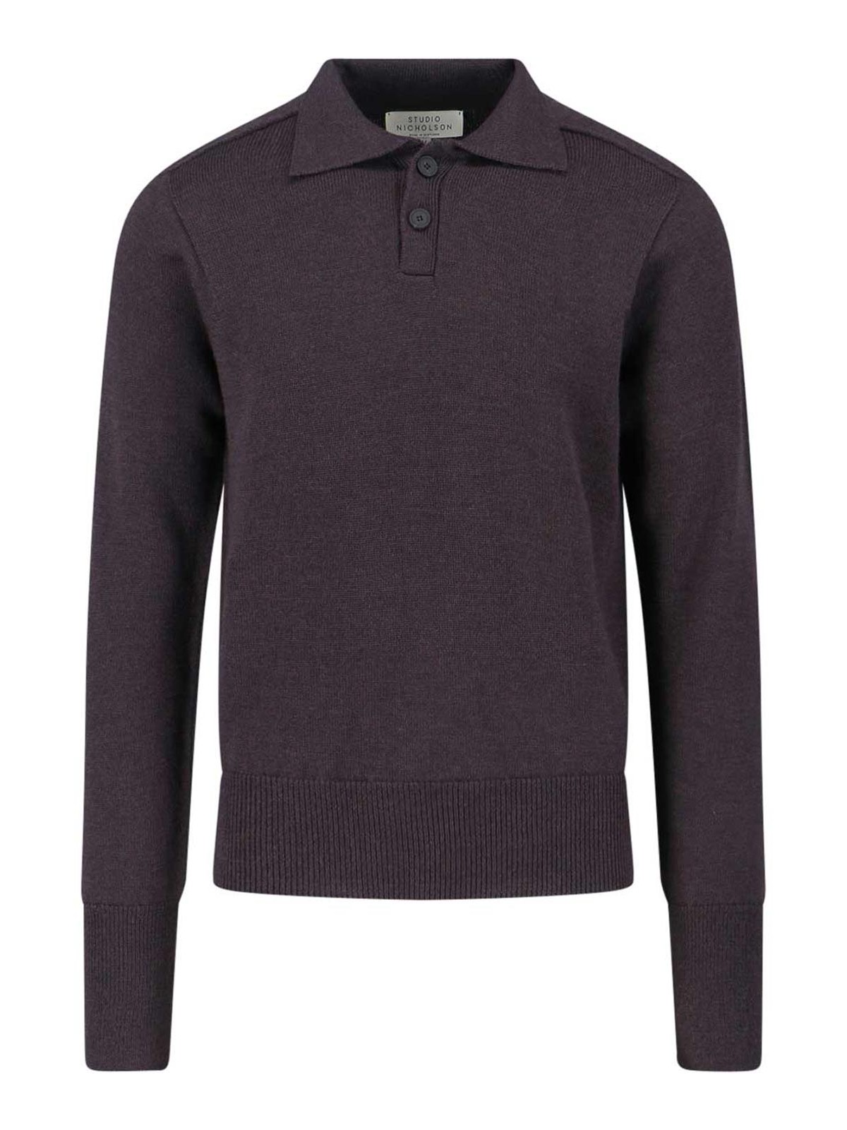 Merino wool polo shirt