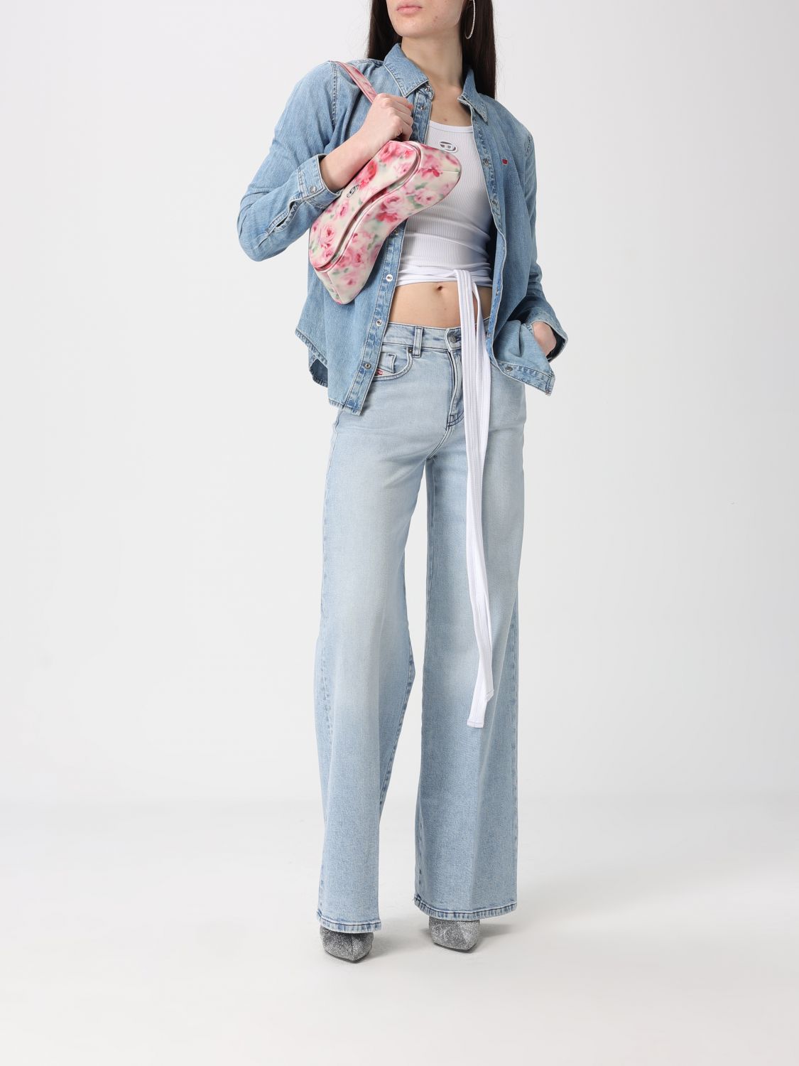 Shirt Woman color Denim