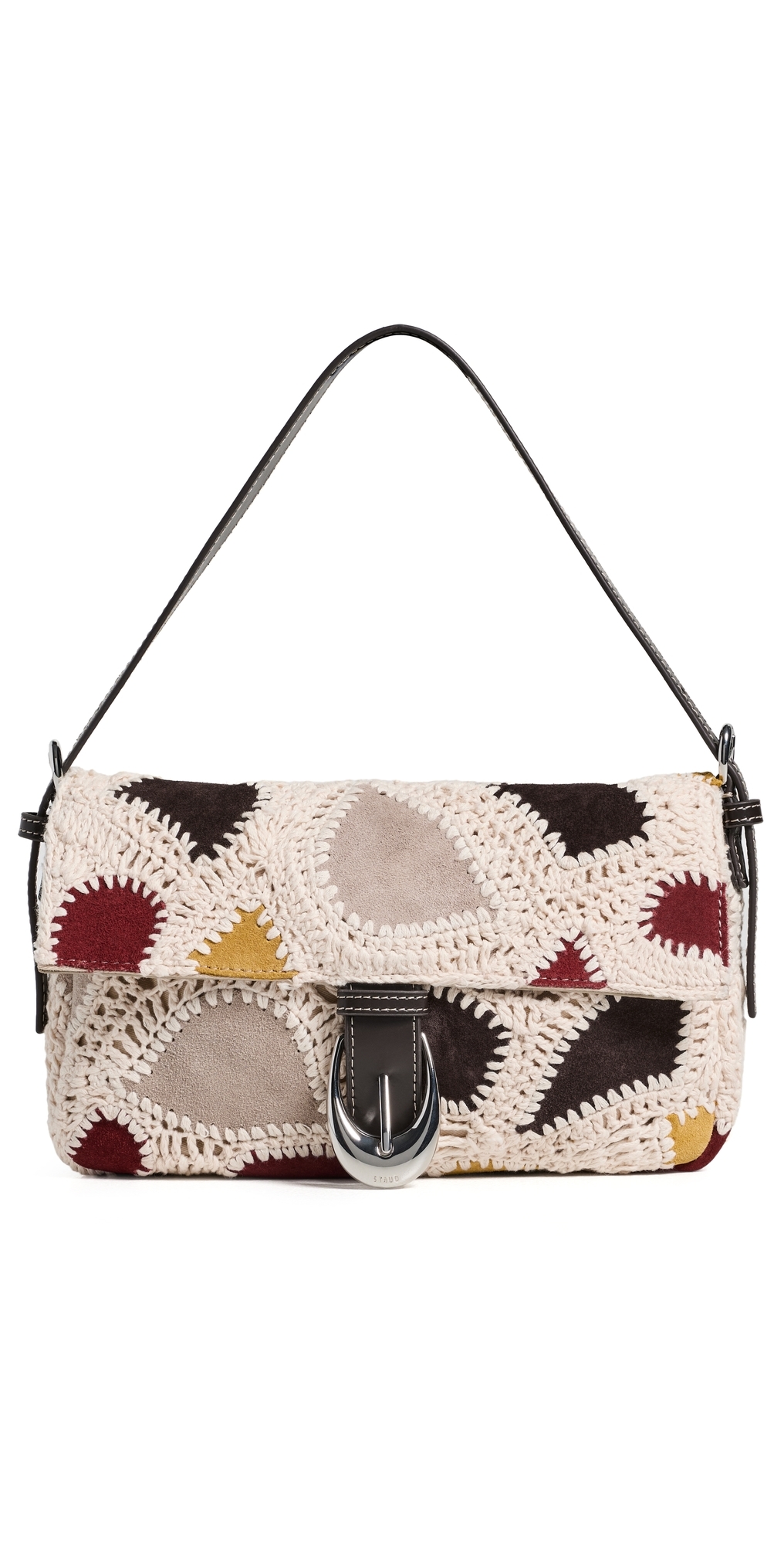 Harlow Shoulder Bag Suede Patchwork One Size