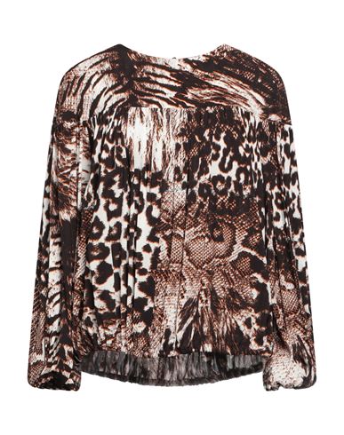 Aglini Woman Top Black Size 12 Viscose, Elastane