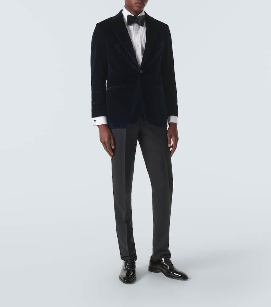 Wool tuxedo pants