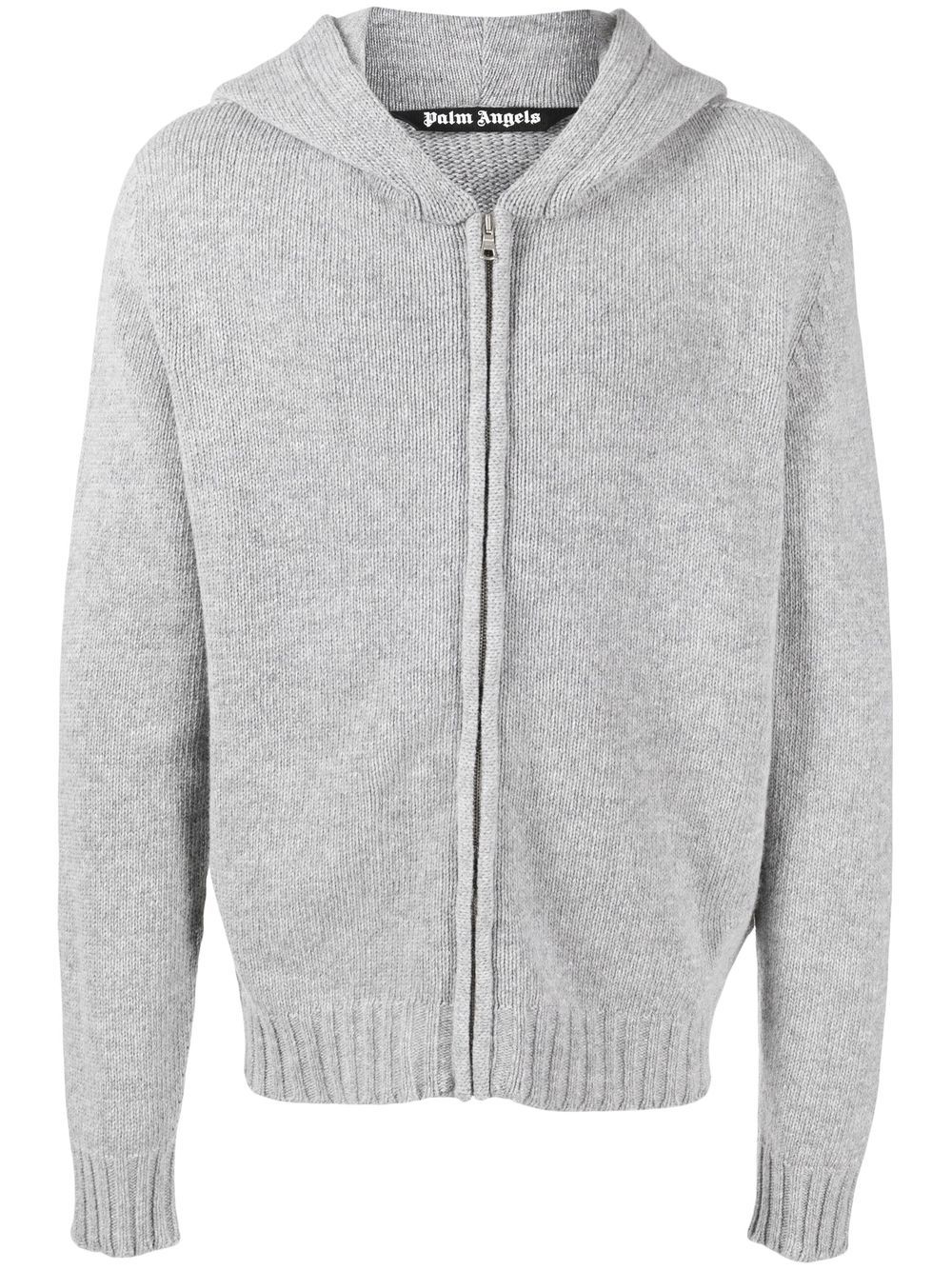 Zipped Knit Hoodie