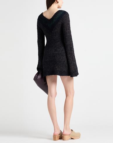 Woman Mini dress Midnight blue Size M Mohair wool, Wool, Cotton, Nylon