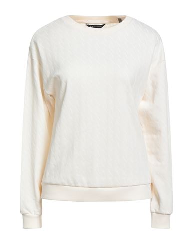 Woman Sweatshirt Ivory Size M Cotton, Polyester